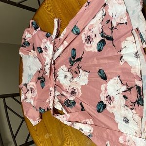 Short sleeve floral sundress